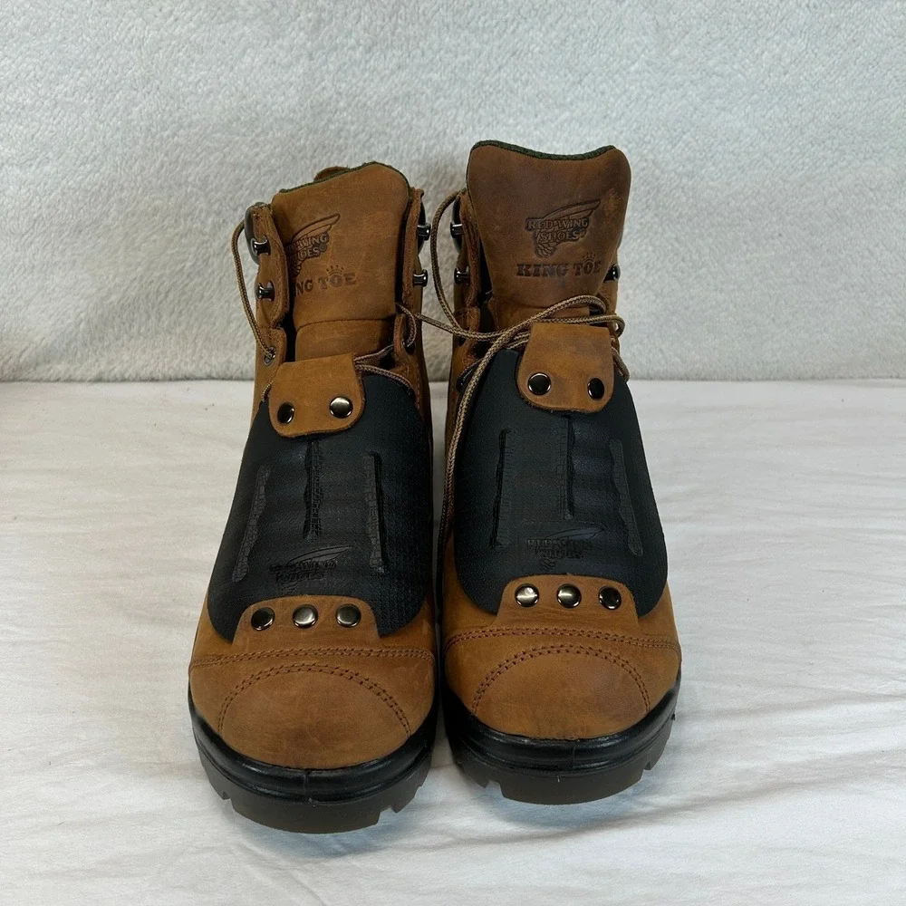 Red Wing construction brand metallic